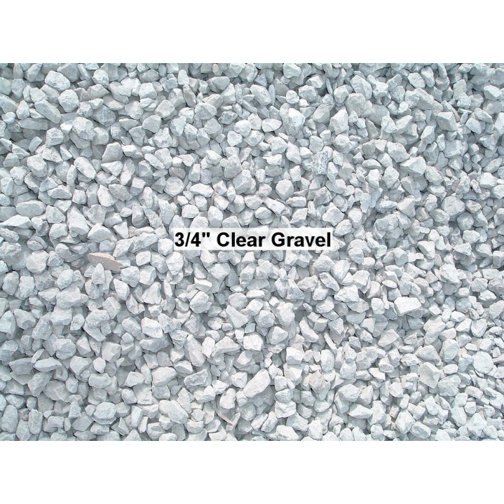 3/4″ Clear Gravel (Price Per Ton)