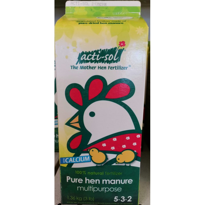 Acti-Sol The Mother Hen Fertilizer - Pure Hen Manure 1.5 kg (3.3lb)