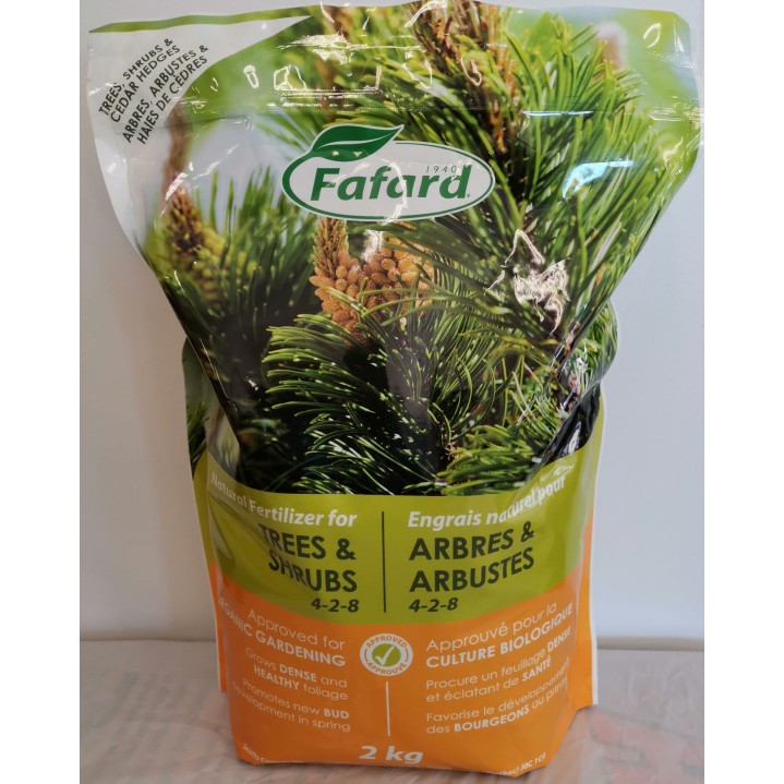 Fafard - Tree, Shrub & Cedar Hedges Natural Fertilizer 2kg
