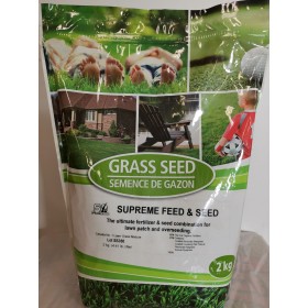 SPEARESEEDS - Grass Seed Supreme feed & Seed 2kg (4.41 lb. )